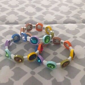 Dvacaman stretch enamel bracelets